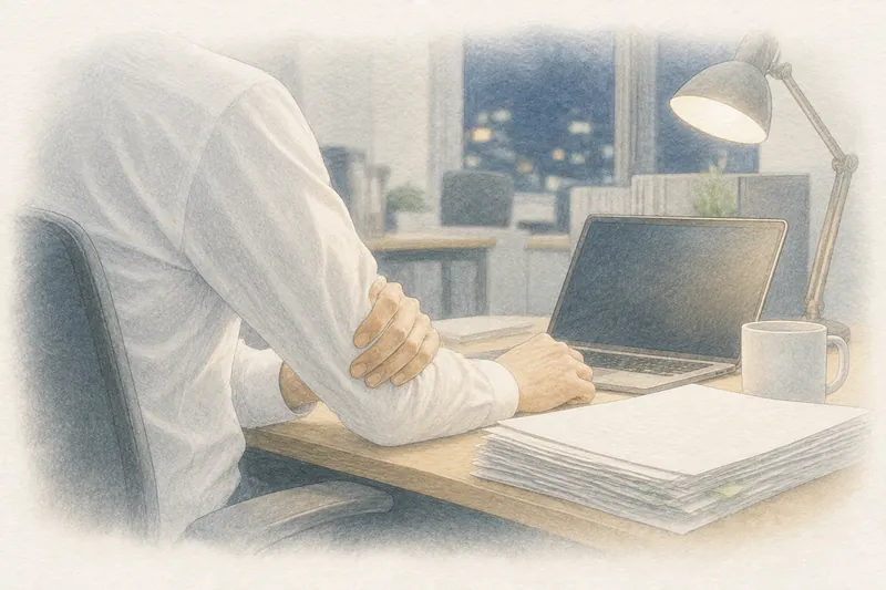 残業代・未払い賃金を描いたイラスト