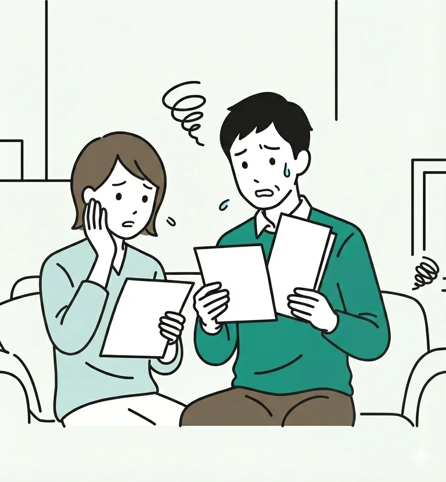 預金の通帳を確認して困惑する相続人