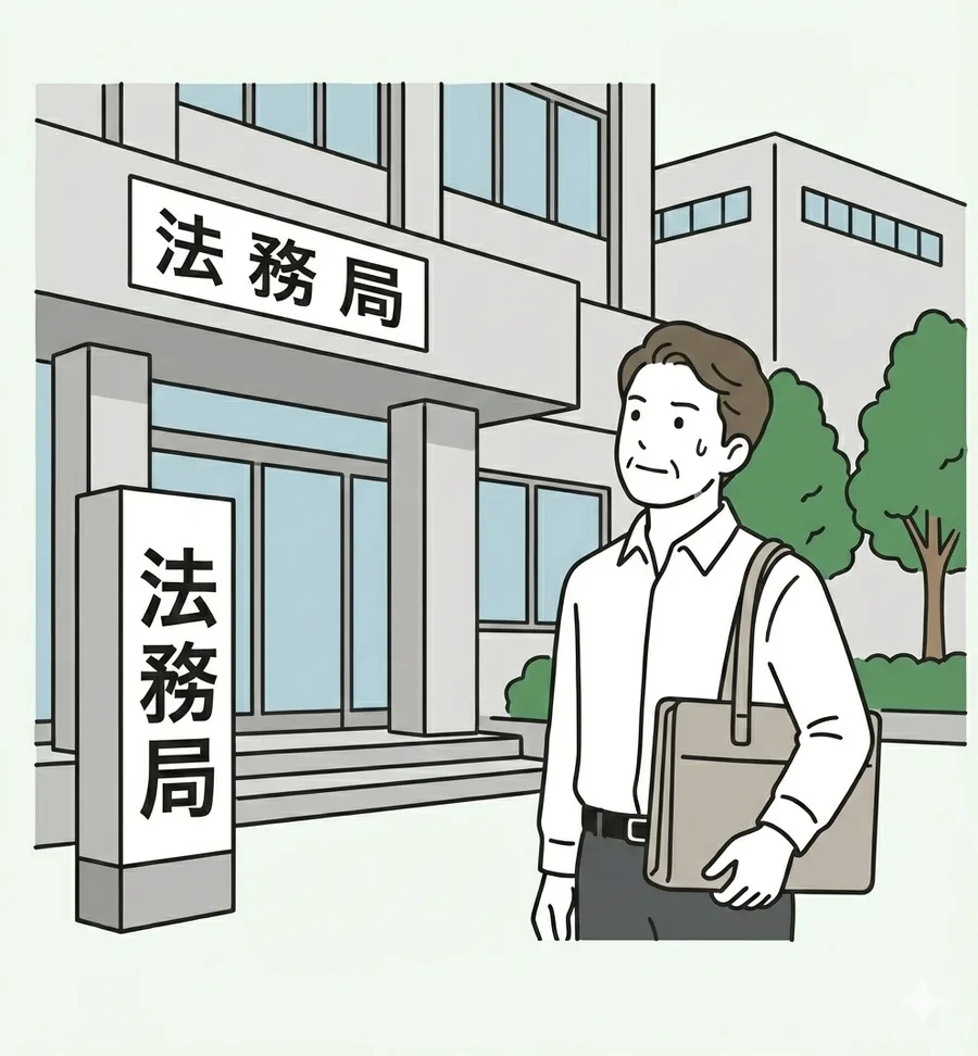 法務局で相続登記の手続をする様子